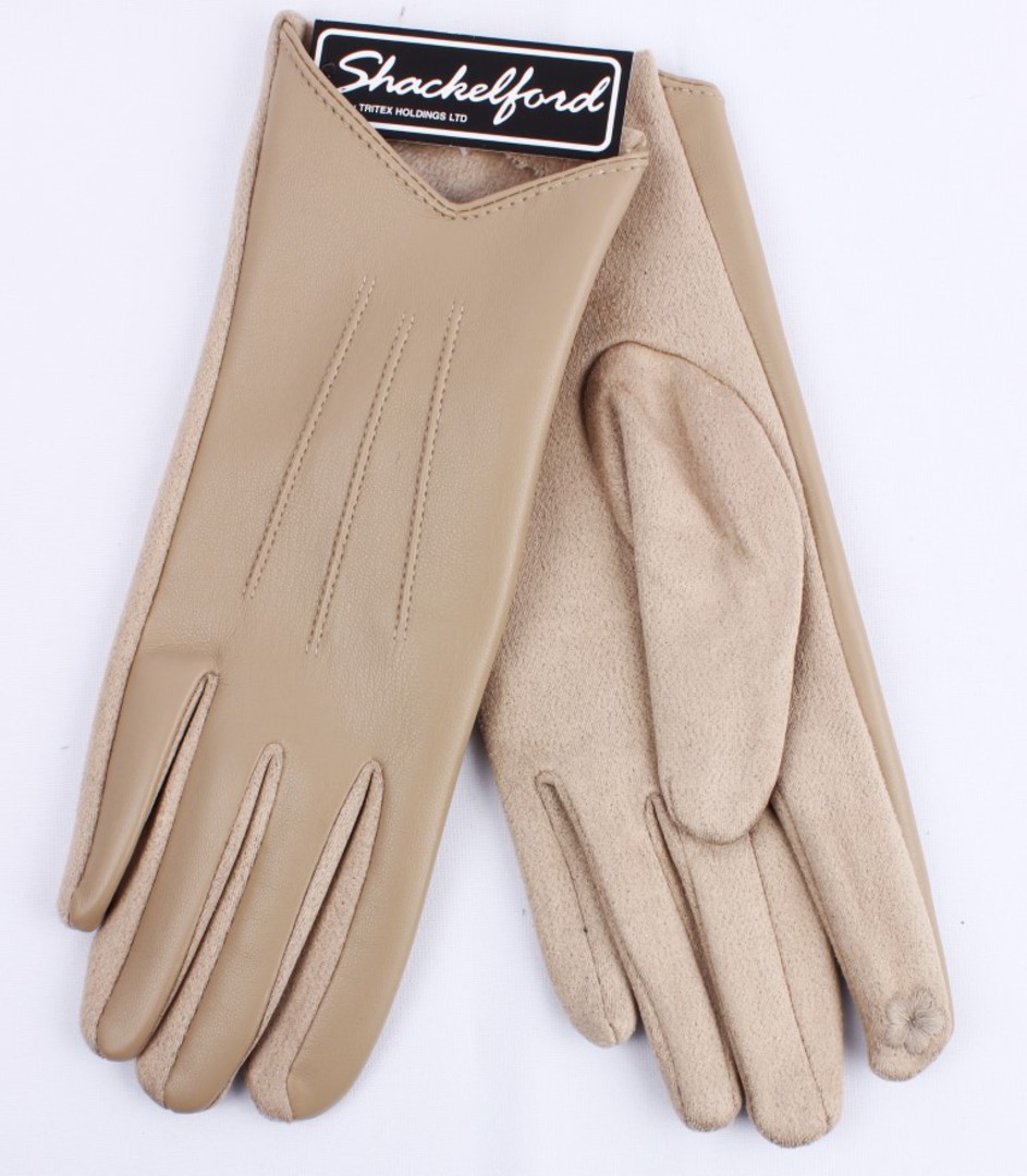 Shackelford faux leather glove beige STYLE:S/LK5065BGE image 0